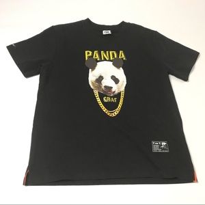 Graf Panda Tee T-shirt Size M Black Shortsleeve